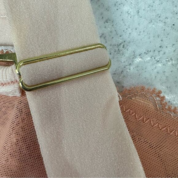 We Are HAH Size XS Tight Squeeze Bodycon Mini Dress Copper Rose Lace Lined NEW - Picture 8 of 16